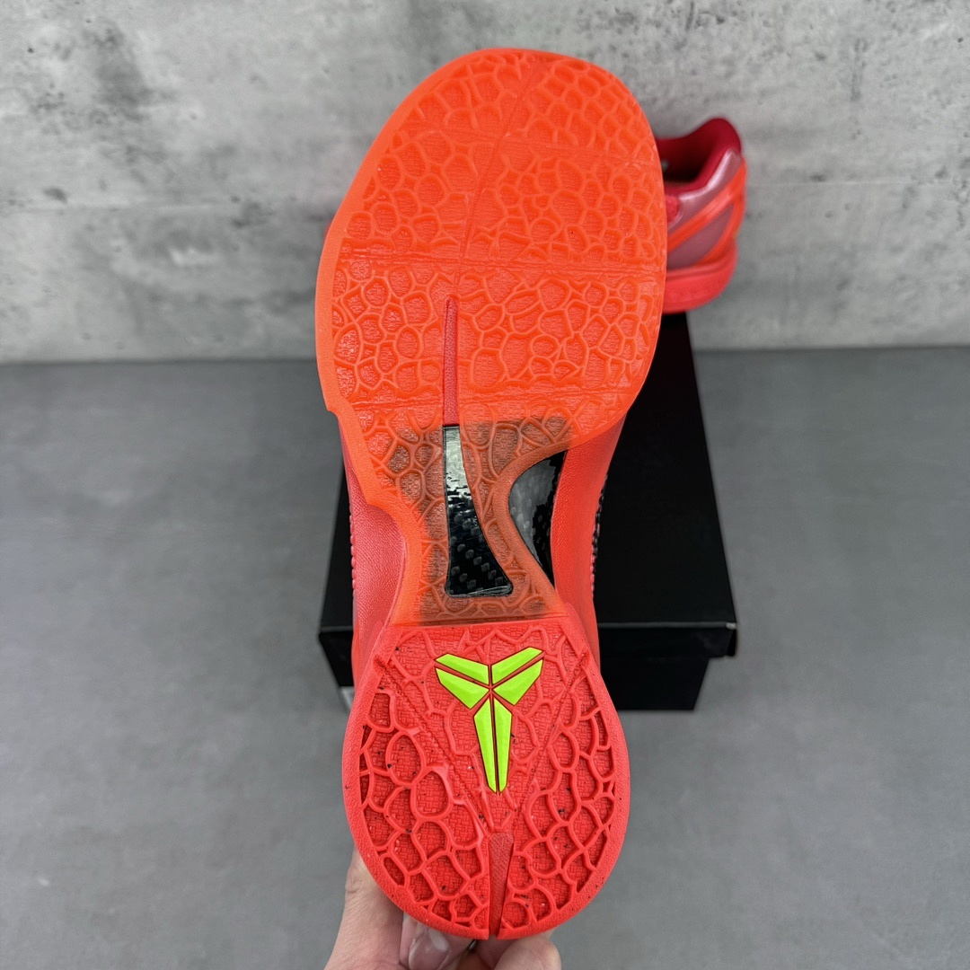 Nike Kobe 6 Protro Reverse Grinch ZK6 Red Black Reversed Green Hornet - Image 6