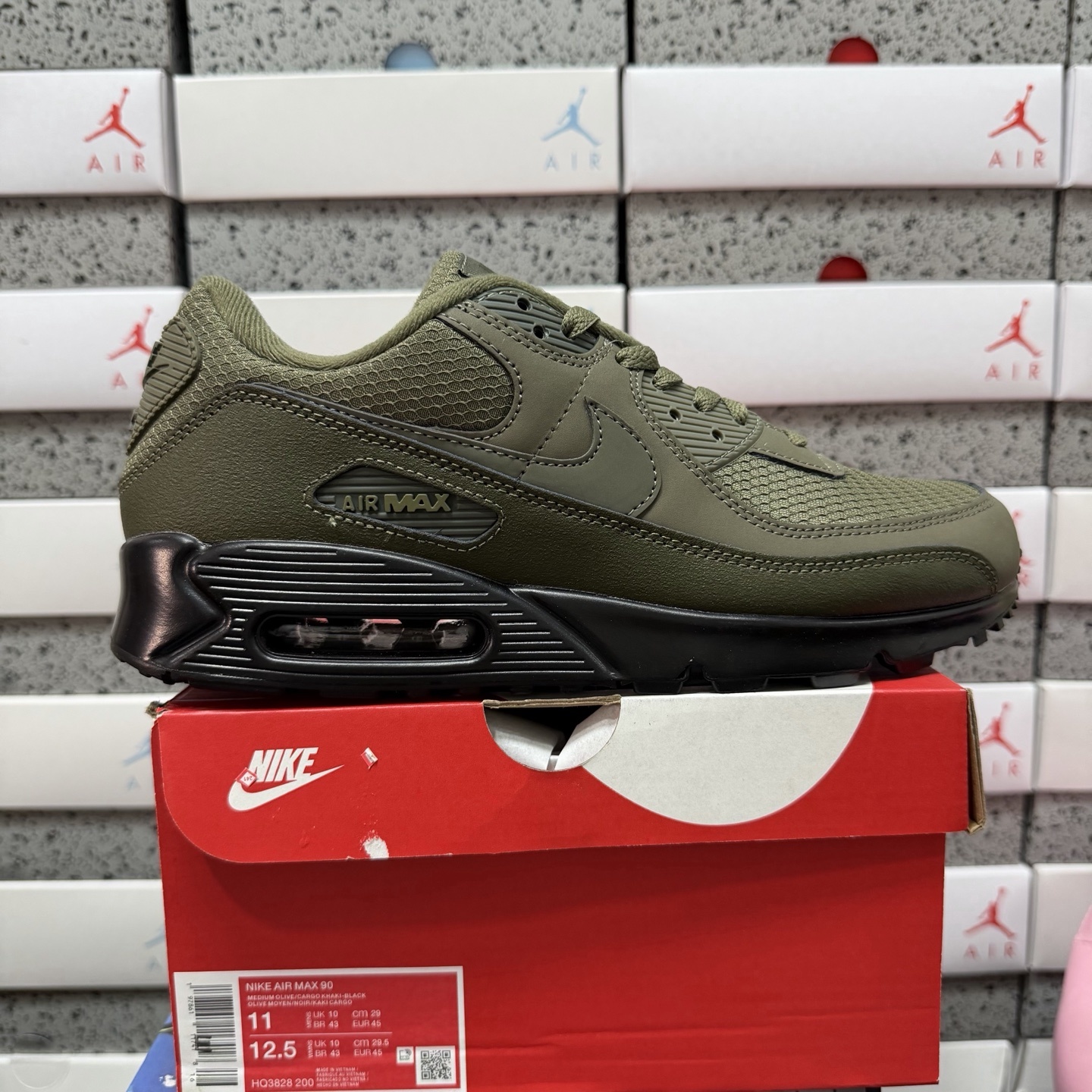 Nike Air Max 90 Reflective Swoosh Medium Olive HQ3828-200 - Image 10