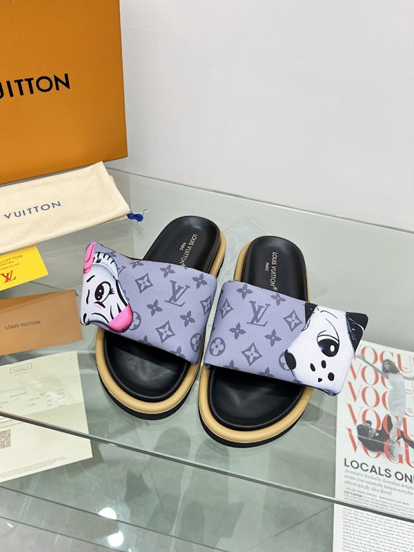 Louis Vuitton Velcro Slippers