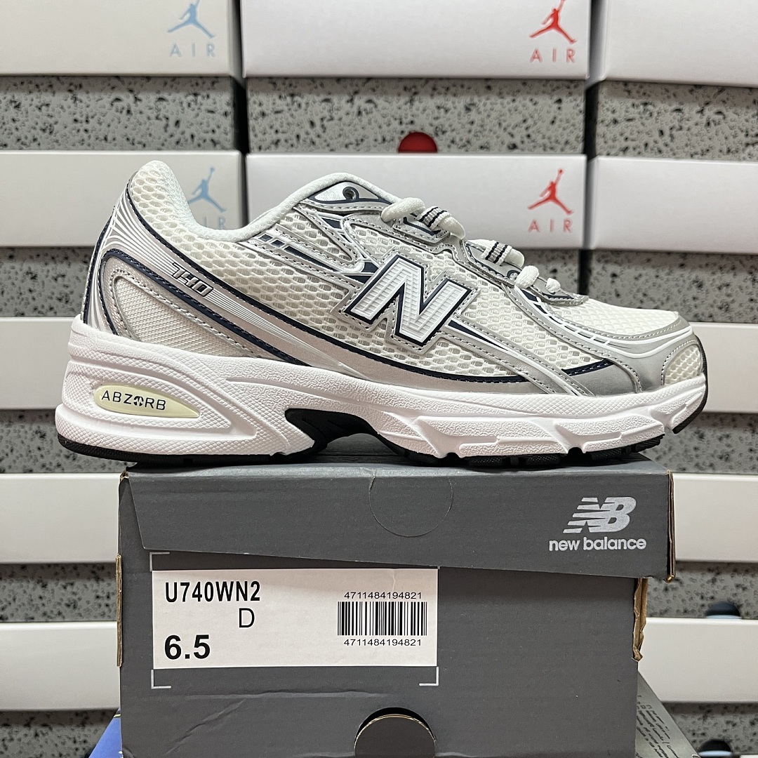 New Balance 740V2 White Shadow (Grey Navy)