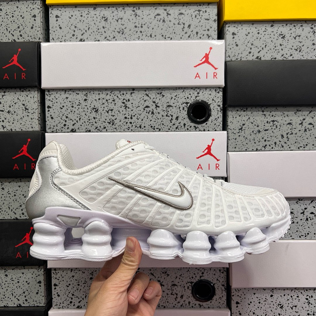 Nike Shox TL (White Metallic Silver) - Image 2