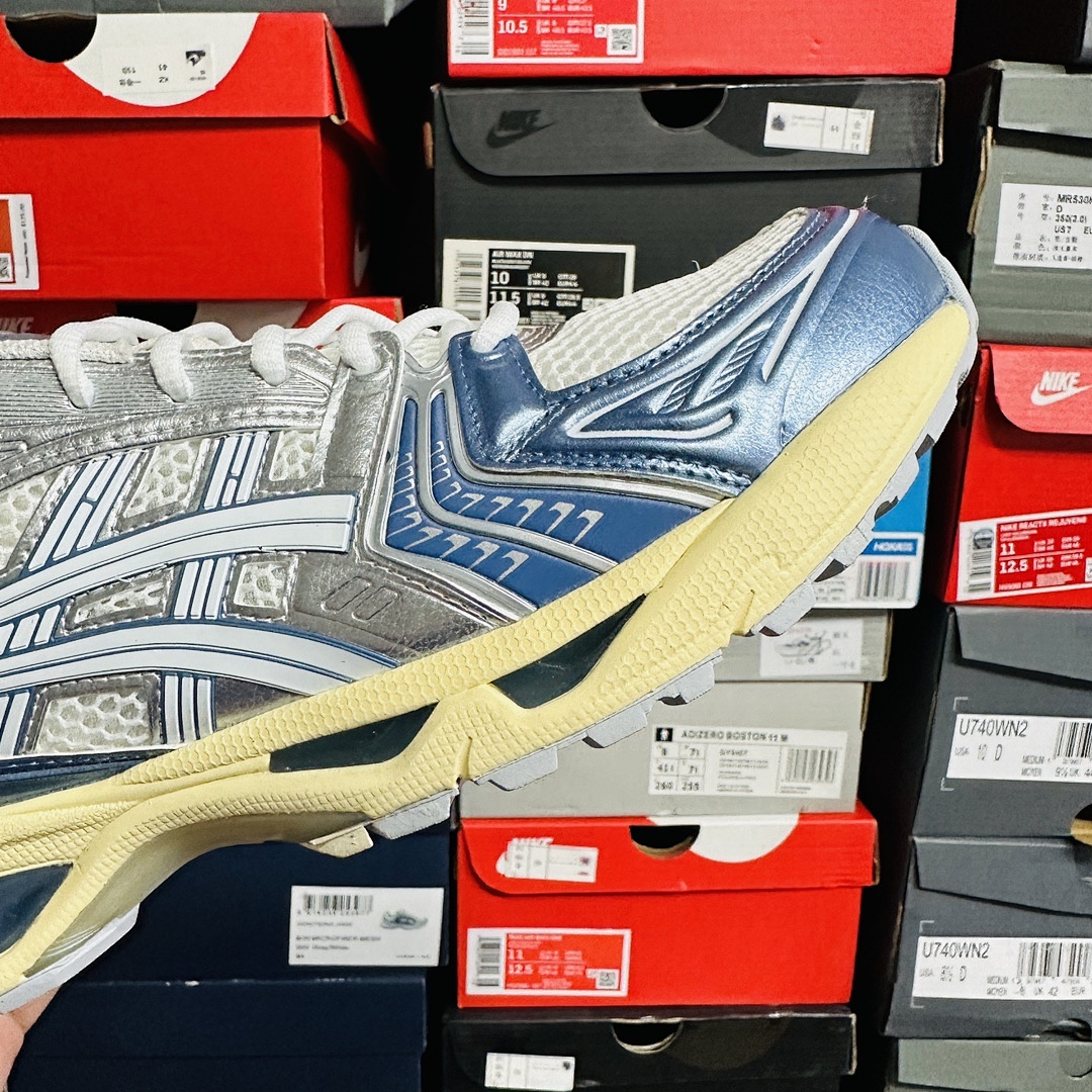 ASICS Gel-Kayano 14 Cream Metallic Blue 1203A537-102 (Silver) - Image 6