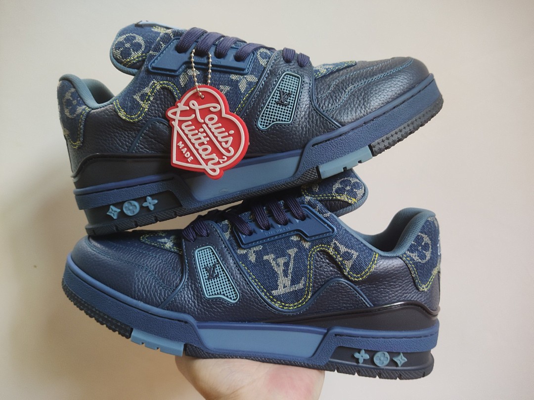 Louis Vuitton LV Trainer X Nigo Blue Demin - Image 8