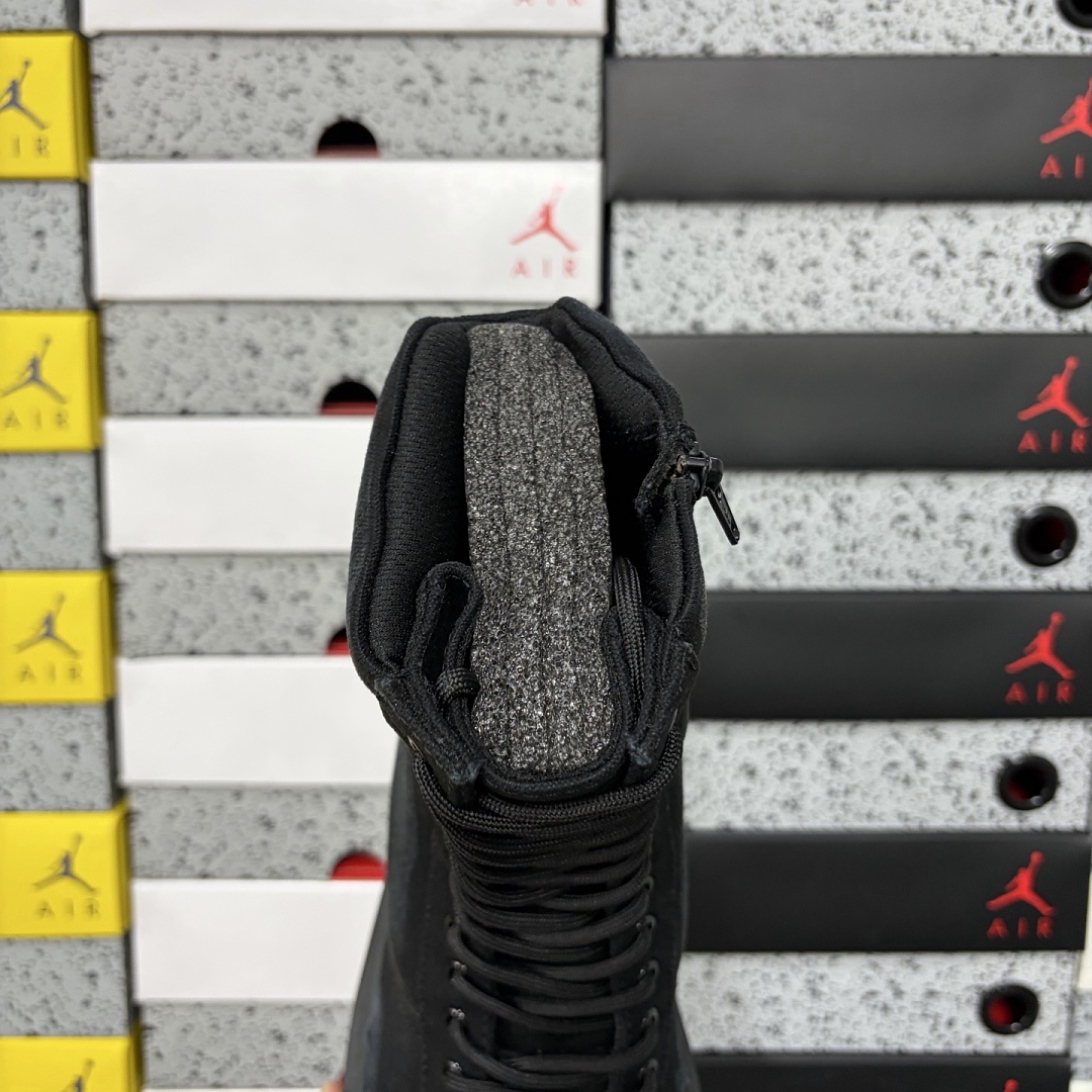 Balenciaga Combat Strike Boot Black Cotton Canvas - Image 2