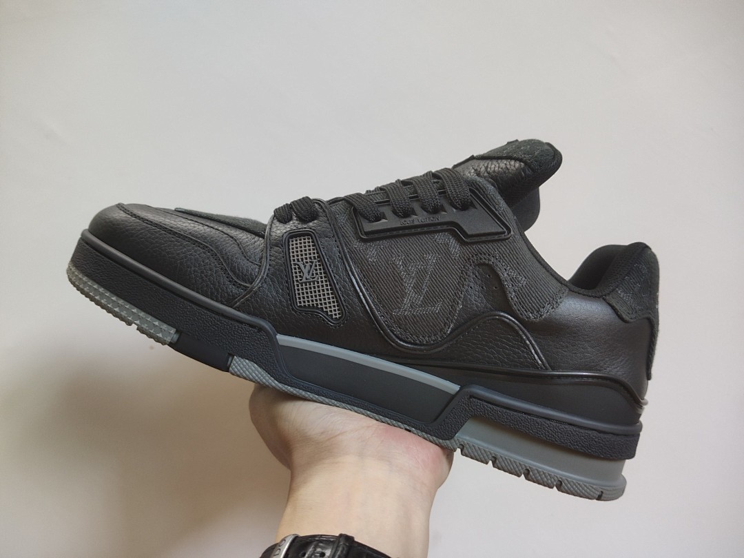 Louis Vuitton LV Trainer X Nigo Black Denim - Image 4
