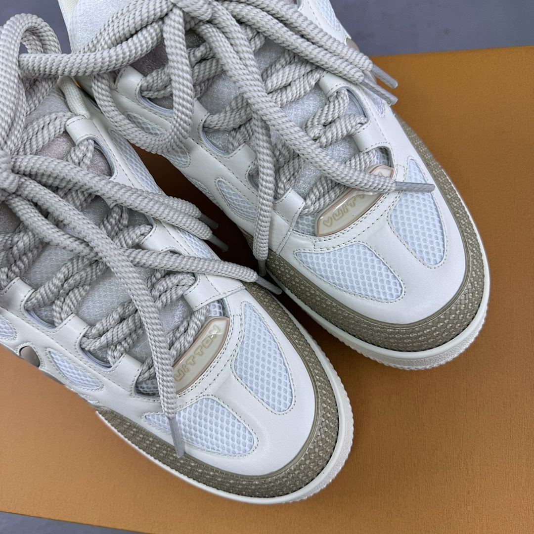 Louis Vuitton LV Skate White Brown Sneakers - Image 13