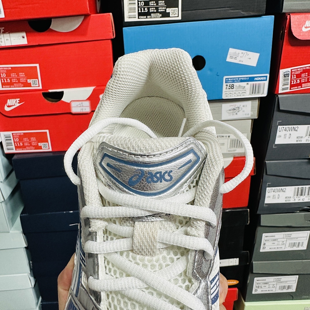 ASICS Gel-Kayano 14 Cream Metallic Blue 1203A537-102 (Silver) - Image 9