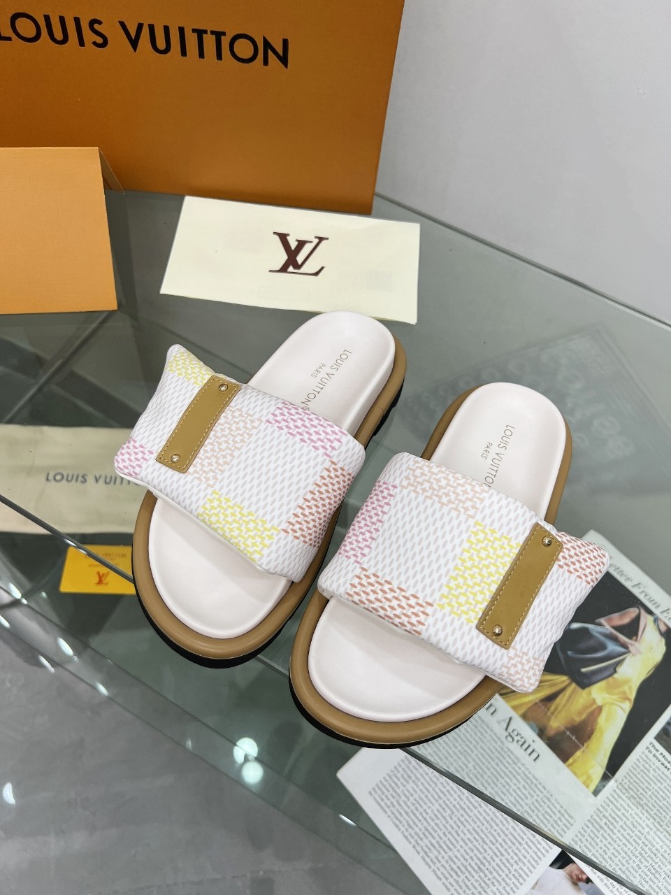 Louis Vuitton Velcro Slippers - Image 10