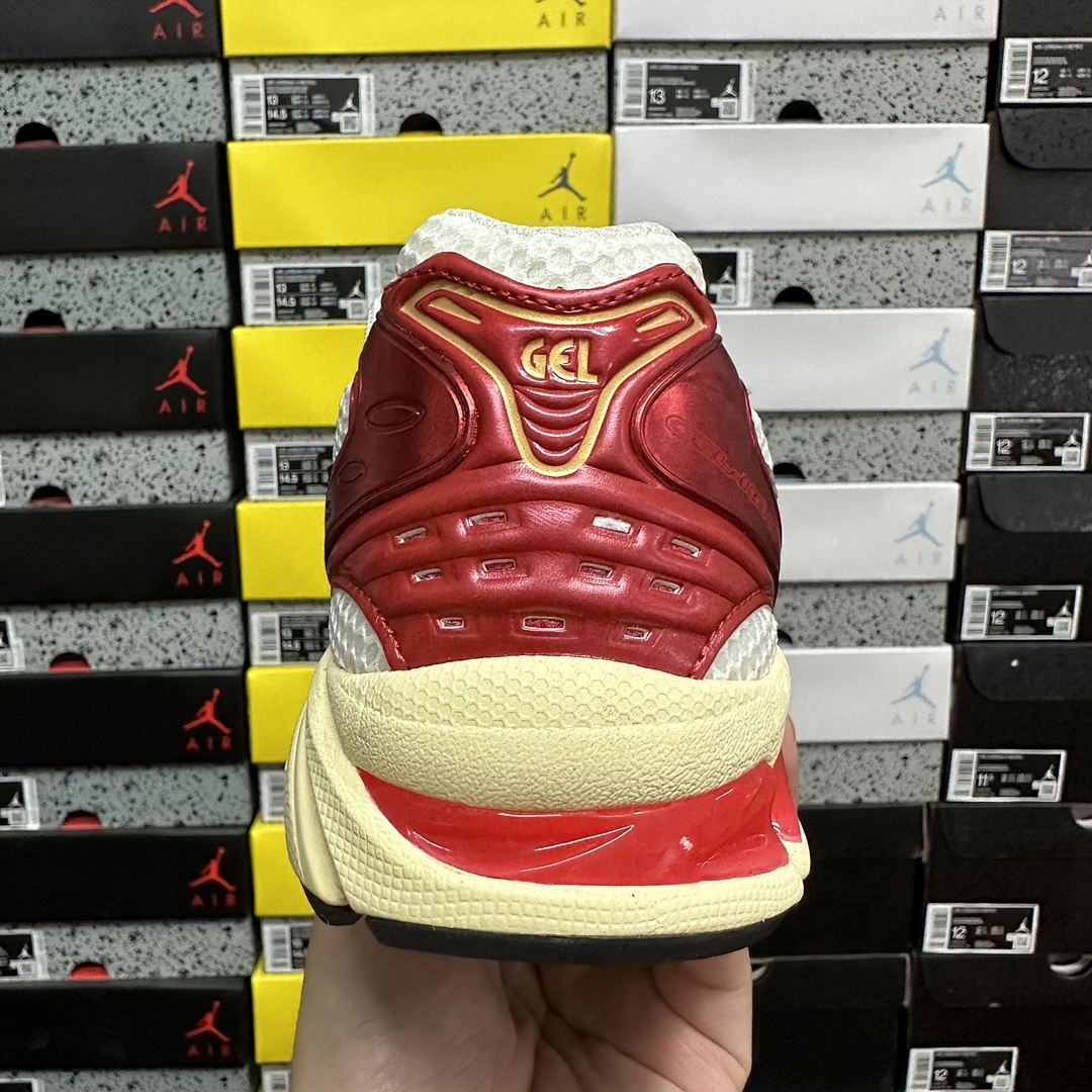 ASICS Gel-Kayano 14 Sneaker Politics Just Say No 1203A692-100 Collab (White Silver Red) - Image 7