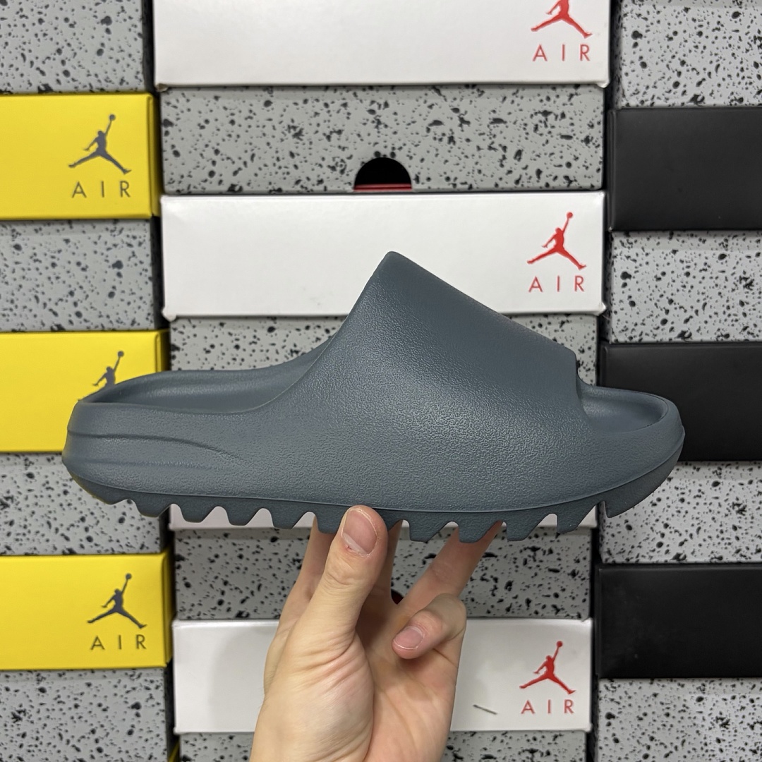 Adidas Yeezy Slide Slate Marine Slides Dark Grey Green (Matte) - Image 2