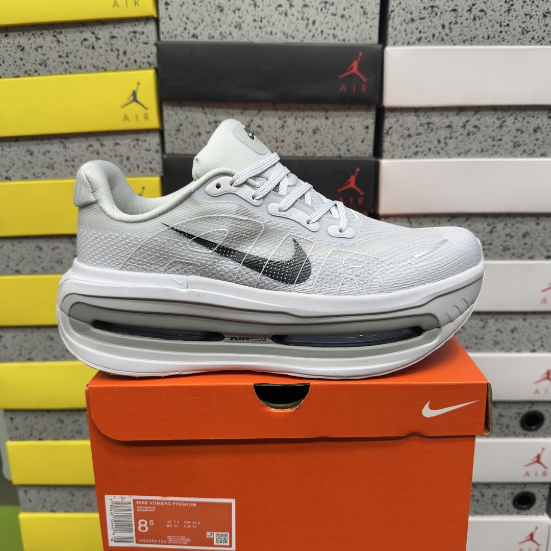 Nike Vomero Premium Off-White Grey Fog Dark Obsidian