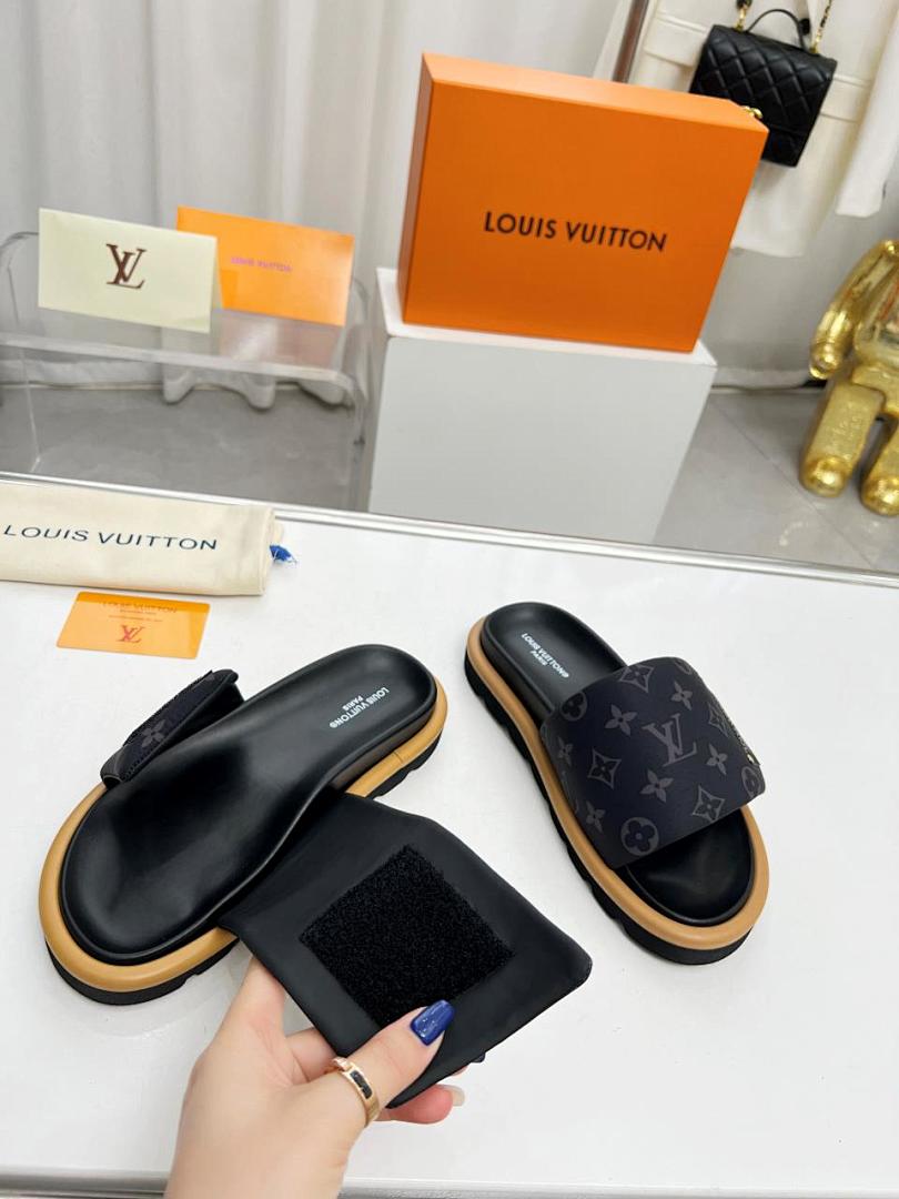 Louis Vuitton Velcro Slippers - Image 2