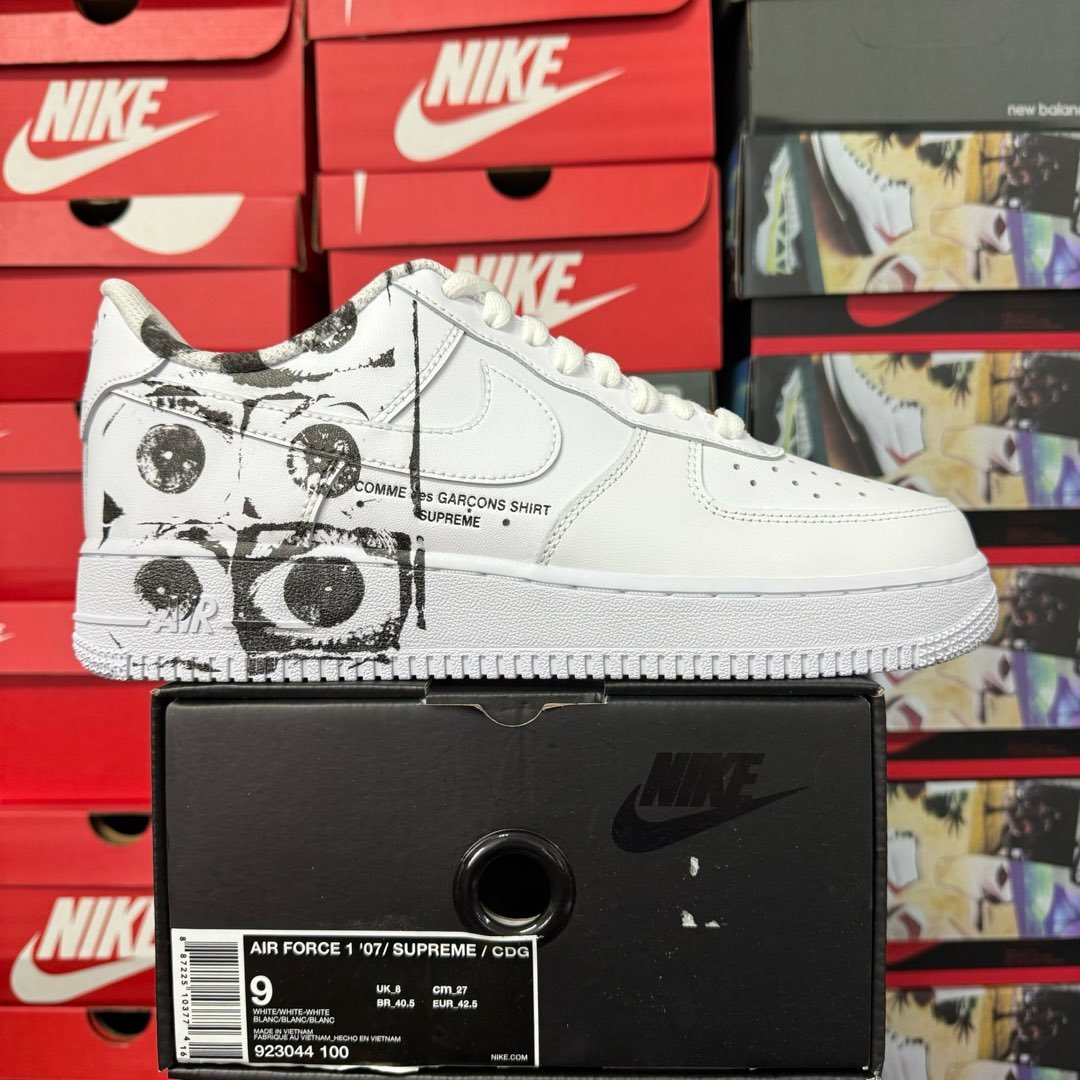 Nike Air Force 1 Low Supreme Comme Des Garcons Shirt - Image 10