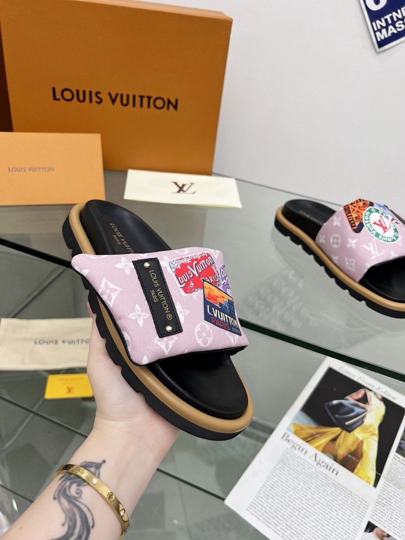 Louis Vuitton Velcro Slippers - Image 3