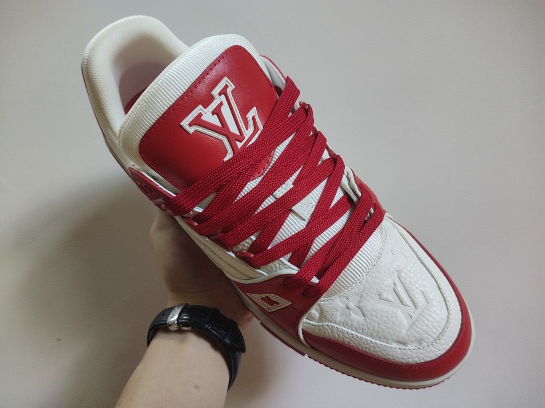 Louis Vuitton LV Trainer (Red White) - Image 4