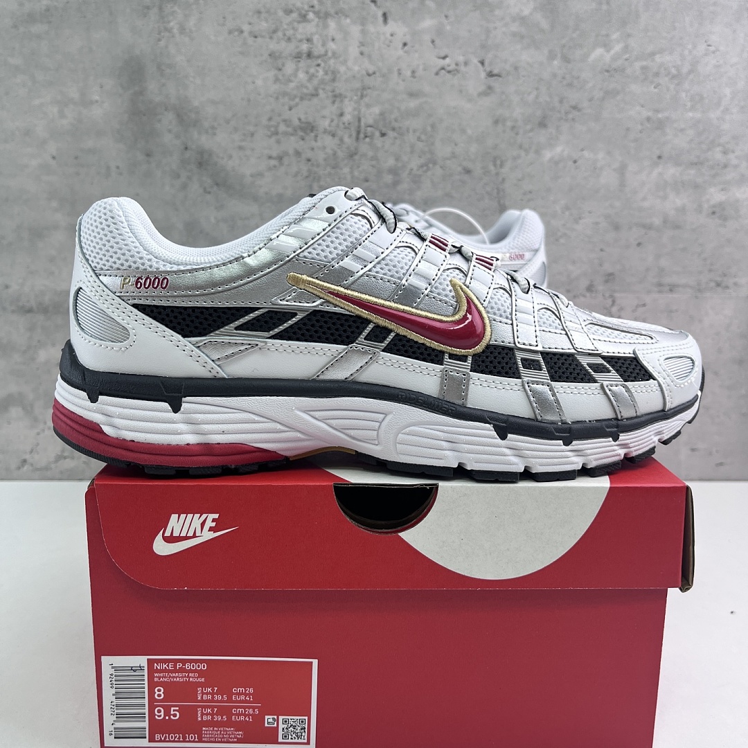 Nike P-6000 White Gold Red BV1021-101