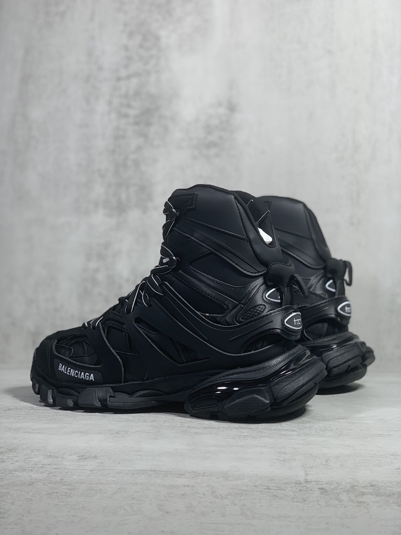 Balenciaga Track High Top Leather (Black) - Image 2