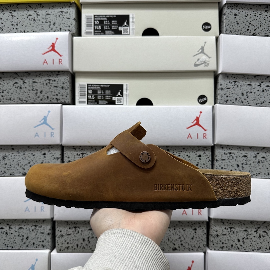 Birkenstock Birken Boston Soft Footbed Brown Leather - Image 7