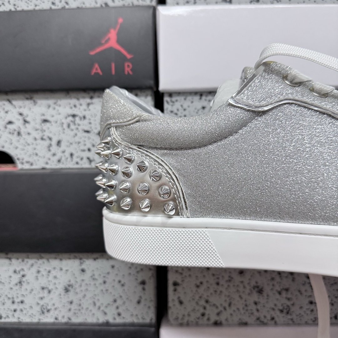 Christian Louboutin CL 3220460SV71 Silver Stud - Image 4