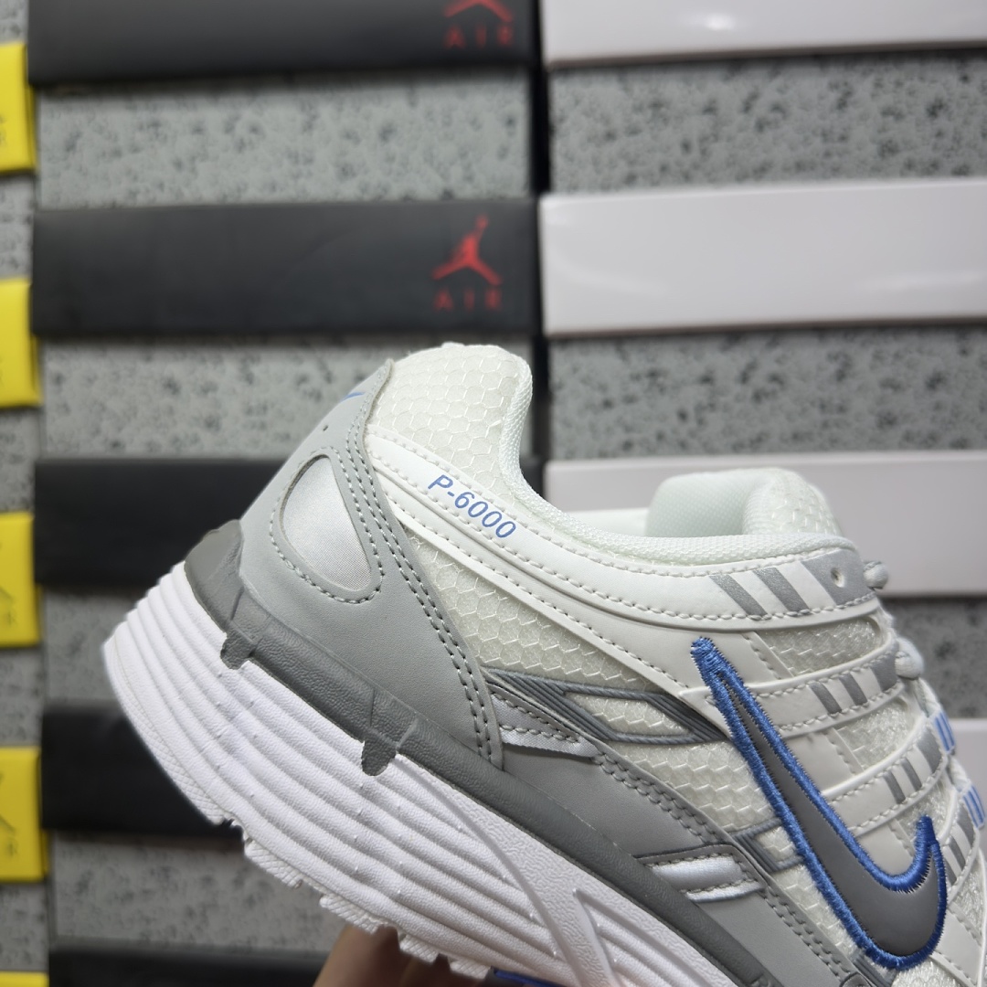 Nike P-6000 (White Metallic Silver Blue) - Image 7