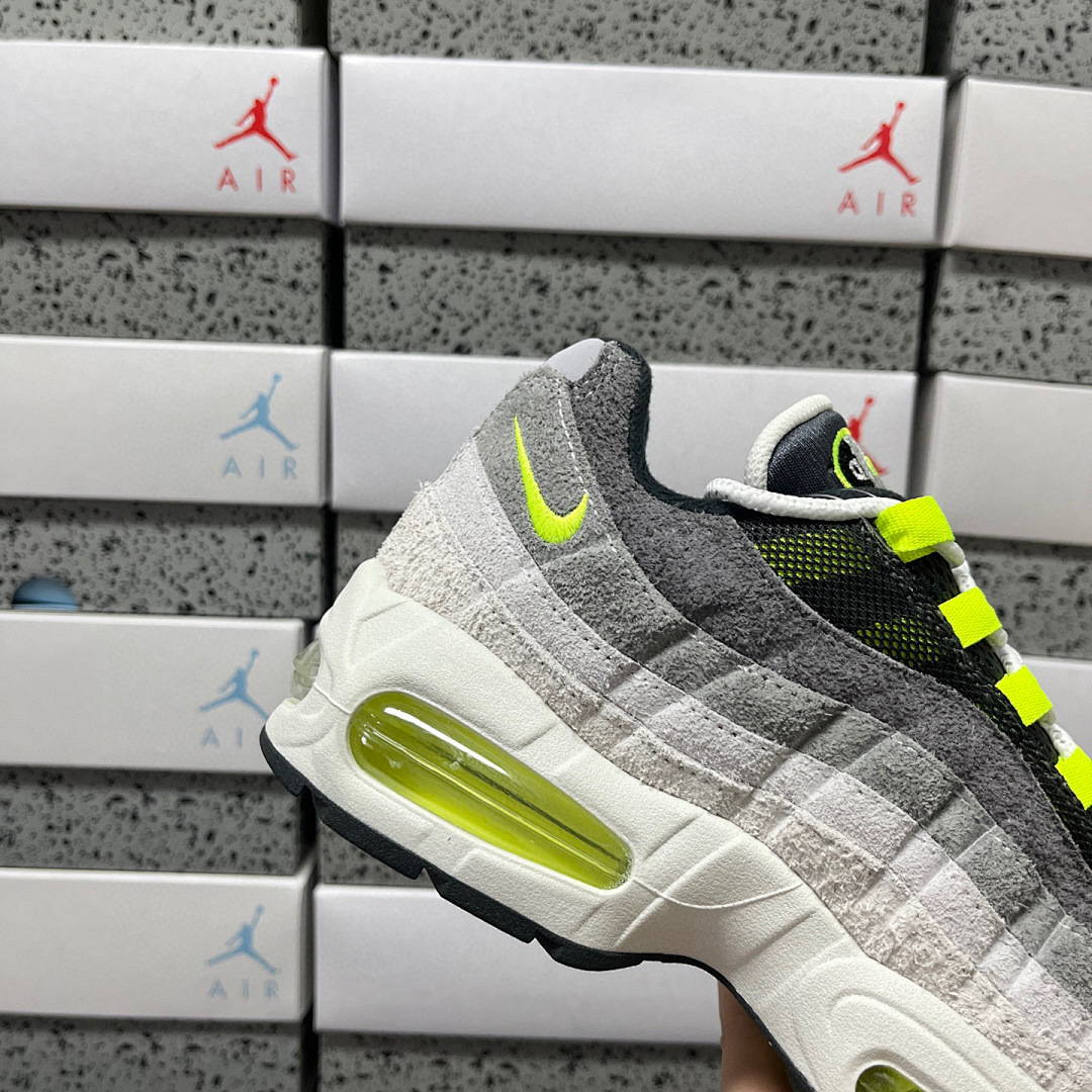 Nike Air Max 95 OG Reverse Gradient Neon HM4738-001 (Grey White Green) - Image 6