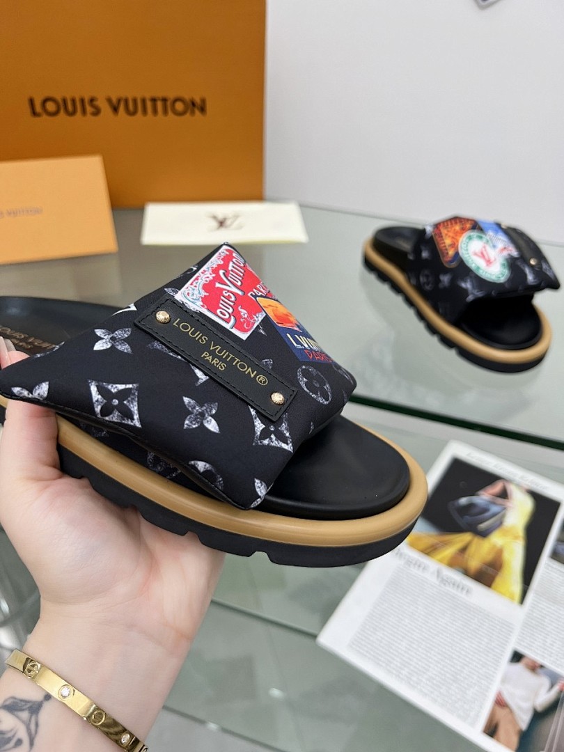 Louis Vuitton Velcro Slippers - Image 6
