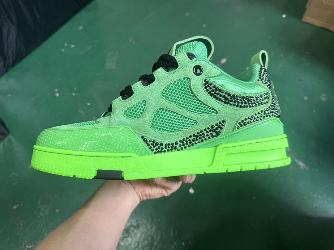 Louis Vuitton LV Skate Fluorescent Green Sports Shoes - Image 8