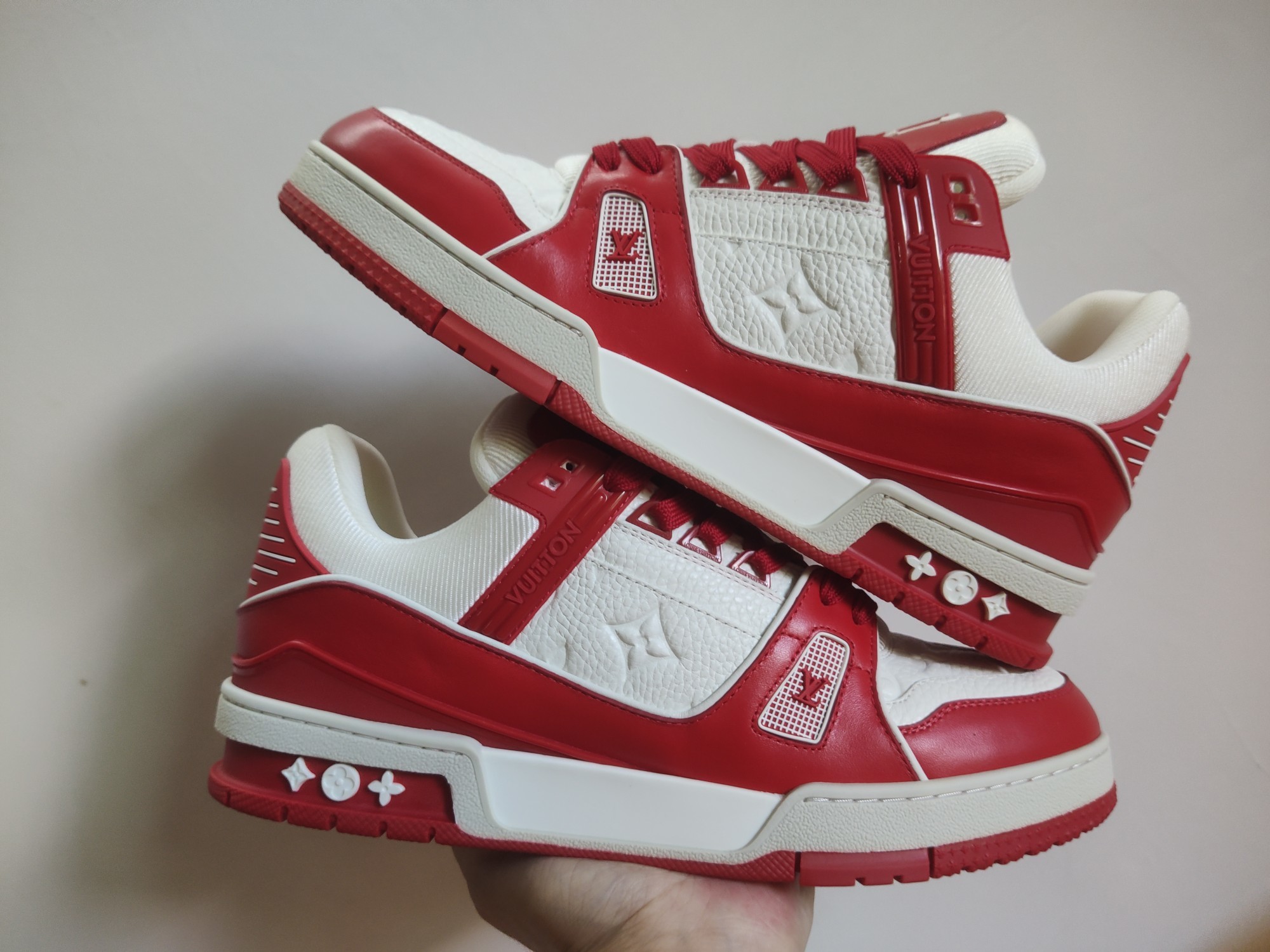 Louis Vuitton LV Trainer (Red White) - Image 10