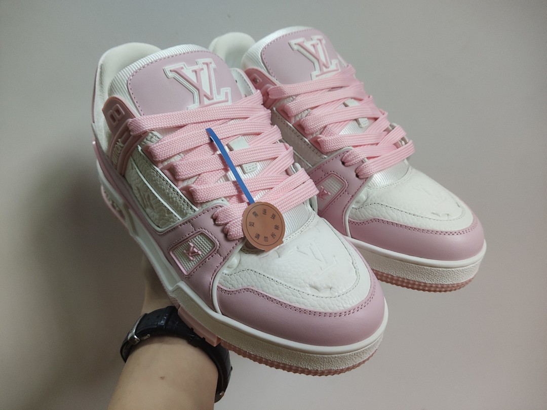 Louis Vuitton LV Trainer Pink Rose - Image 8