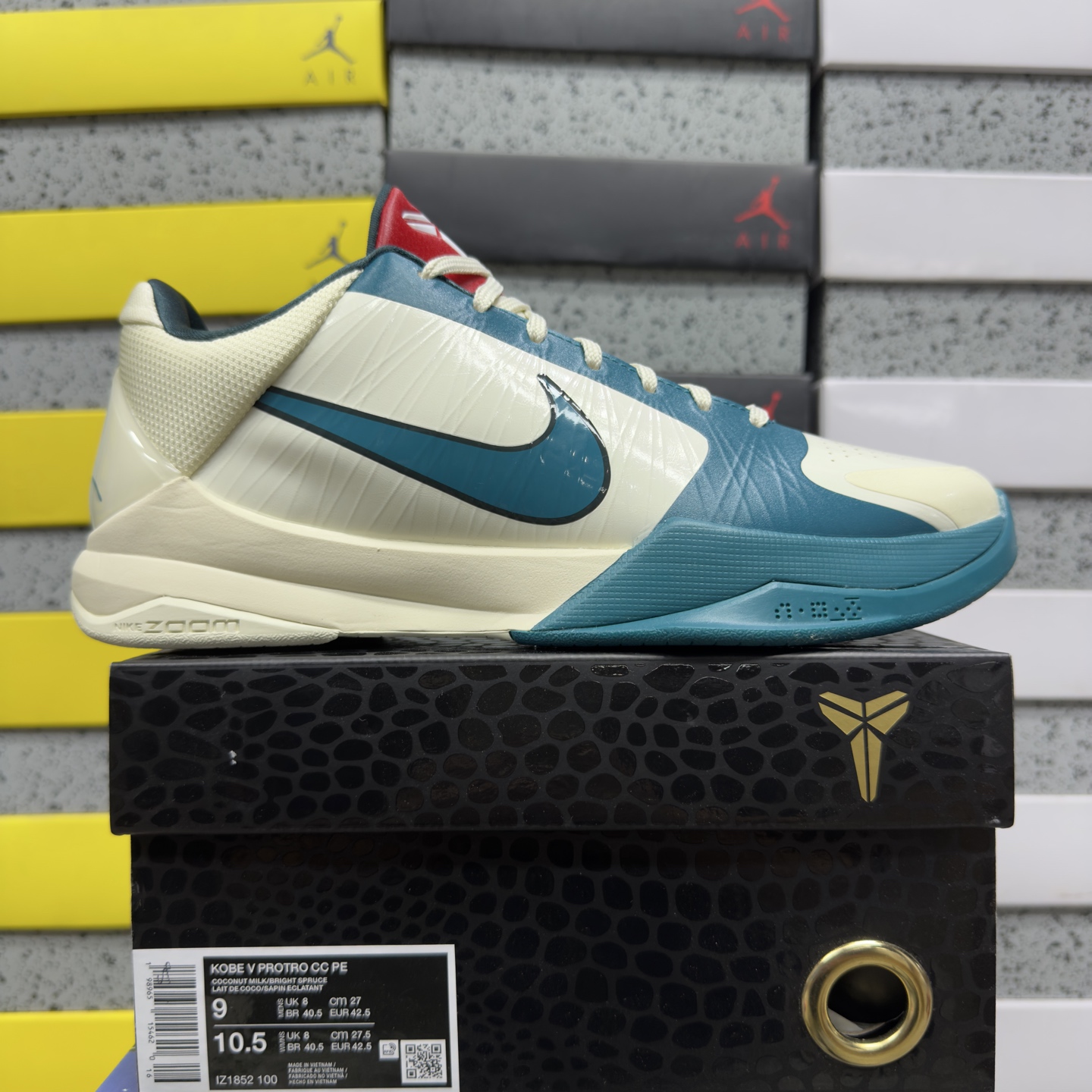 Nike Kobe 5 Protro Caitlin Clark Coconut Milk Spruce - Image 10