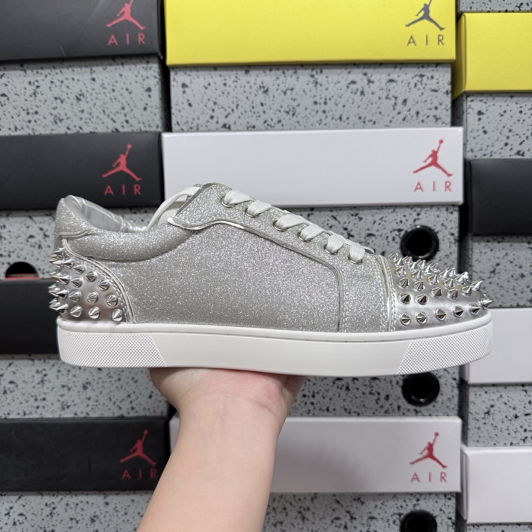 Christian Louboutin CL 3220460SV71 Silver Stud - Image 8