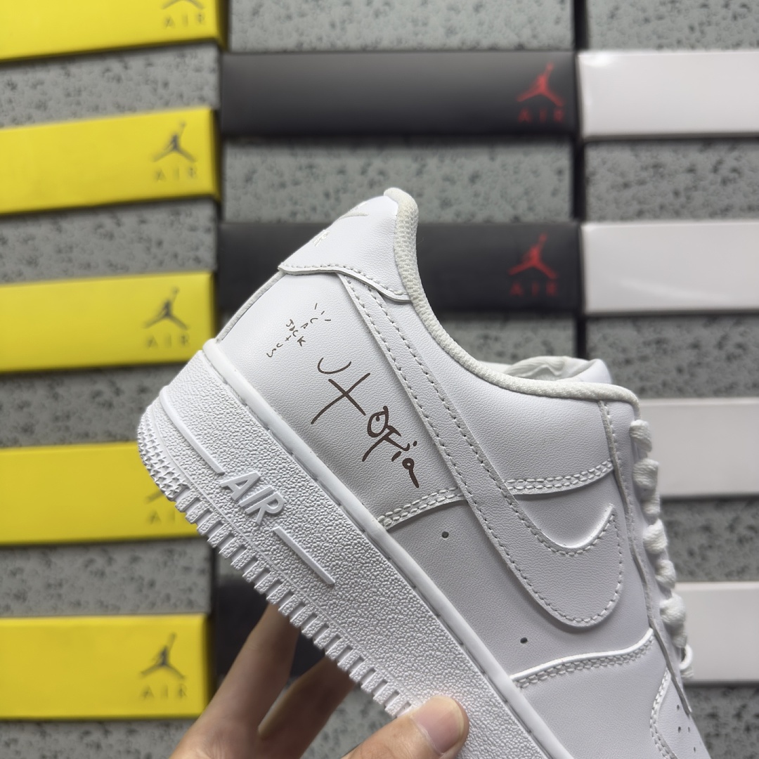 Nike Air Force 1 Low '07 White Collab (Travis Scott Cactus Jack Utopia Edition) - Image 4