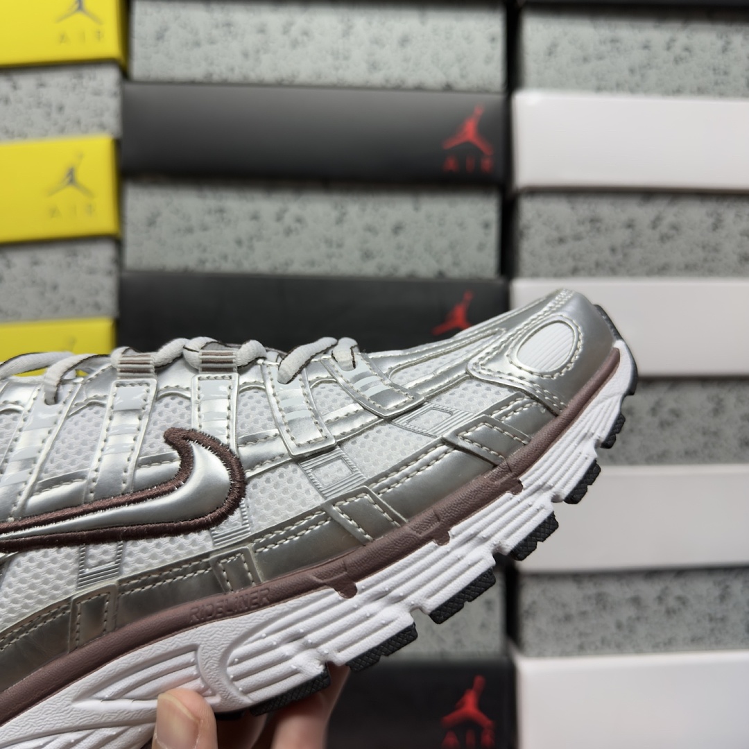 Nike P-6000 White Metallic Silver Tattoo - Image 8