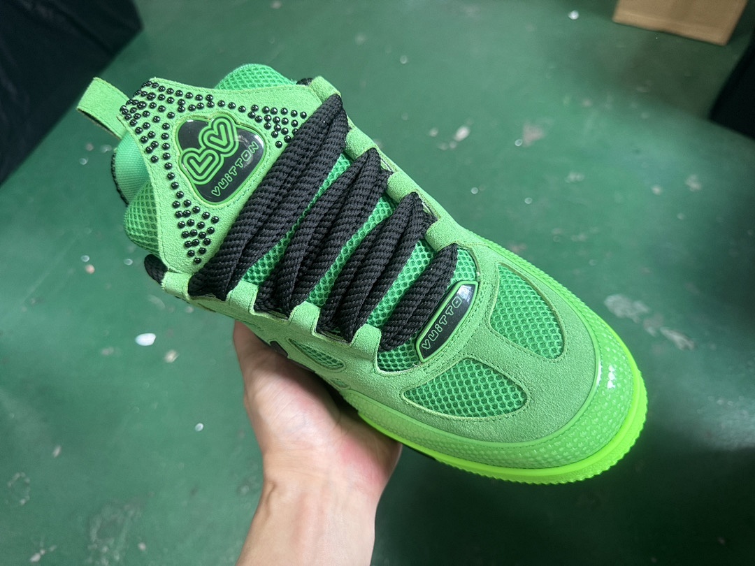 Louis Vuitton LV Skate Fluorescent Green Sports Shoes - Image 9