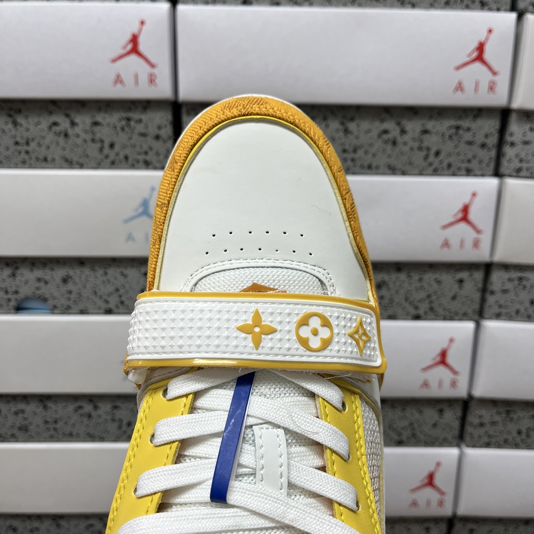 Louis Vuitton Trainer (White Yellow) - Image 5