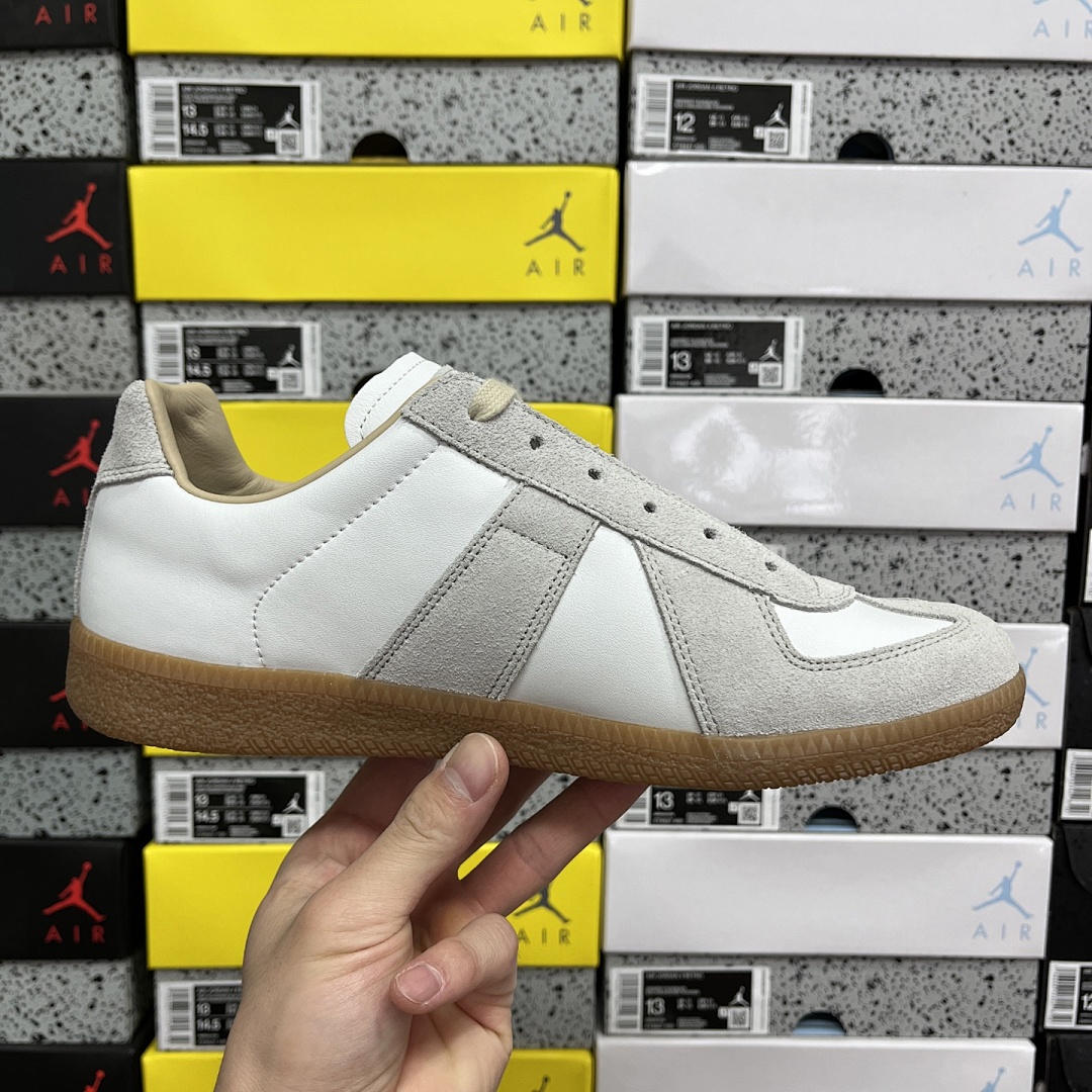 On Running Maison Margiela Replica German Army Trainer GAT LJ : White Grey 1163/1 - Image 4