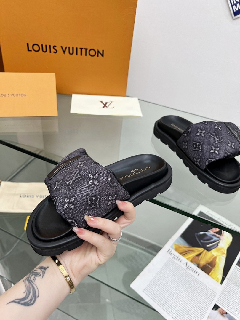 Louis Vuitton Velcro Slippers - Image 6