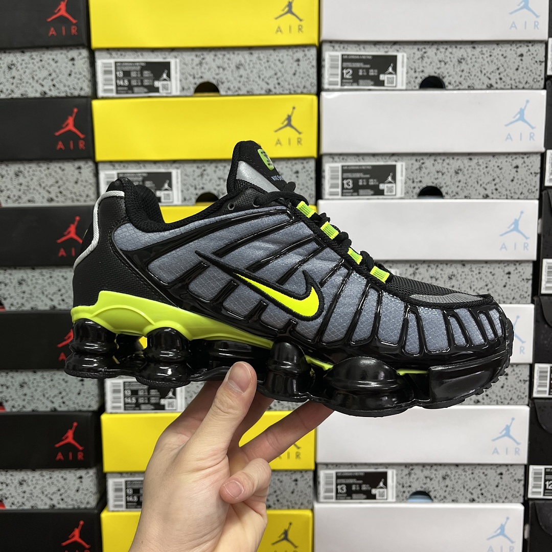 Nike Shox TL Wolf Grey Lime Blast - Image 8