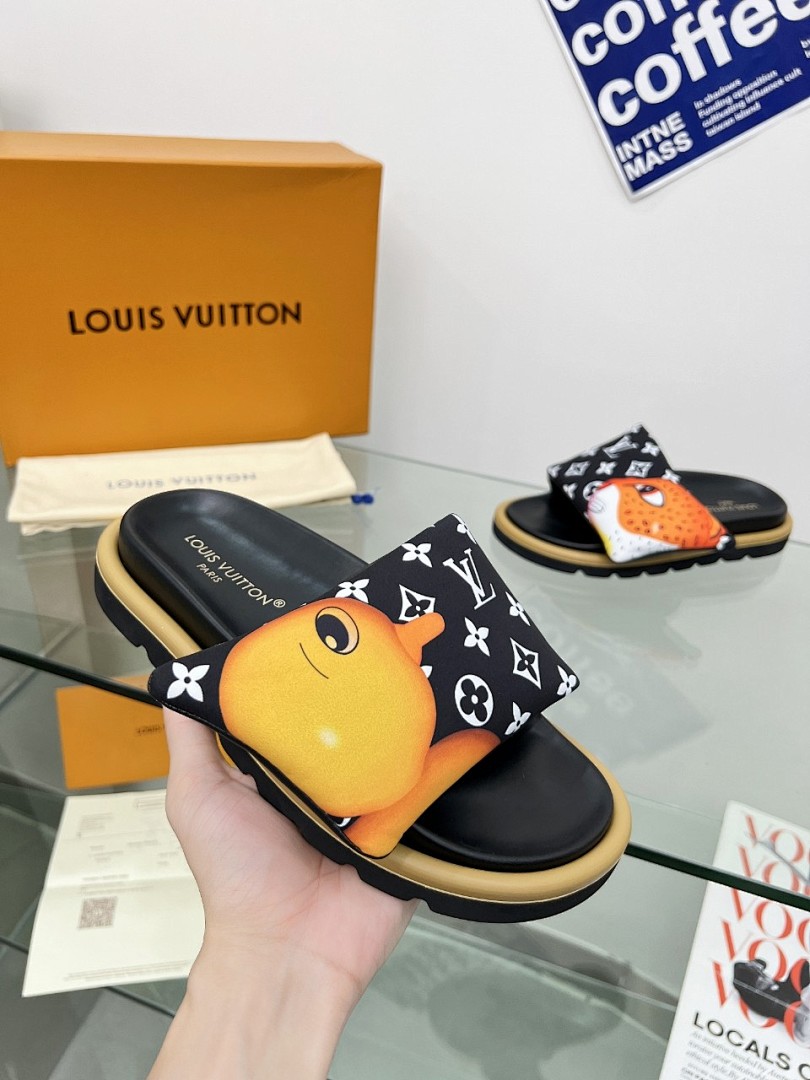 Louis Vuitton Velcro Slippers - Image 6
