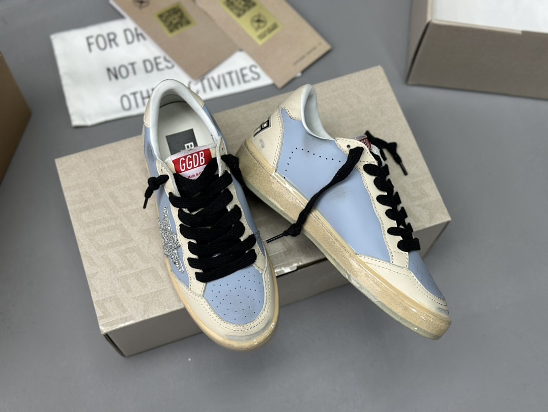 Golden Goose Deluxe Brand Limited Gum Sole Silver Star (White) - Image 3