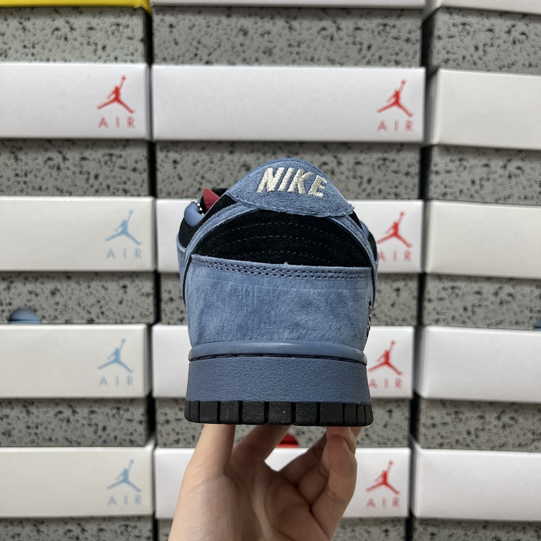 Nike SB Dunk Low Supreme 94 Ocean Fog94 Collab (Blue Black) - Image 3