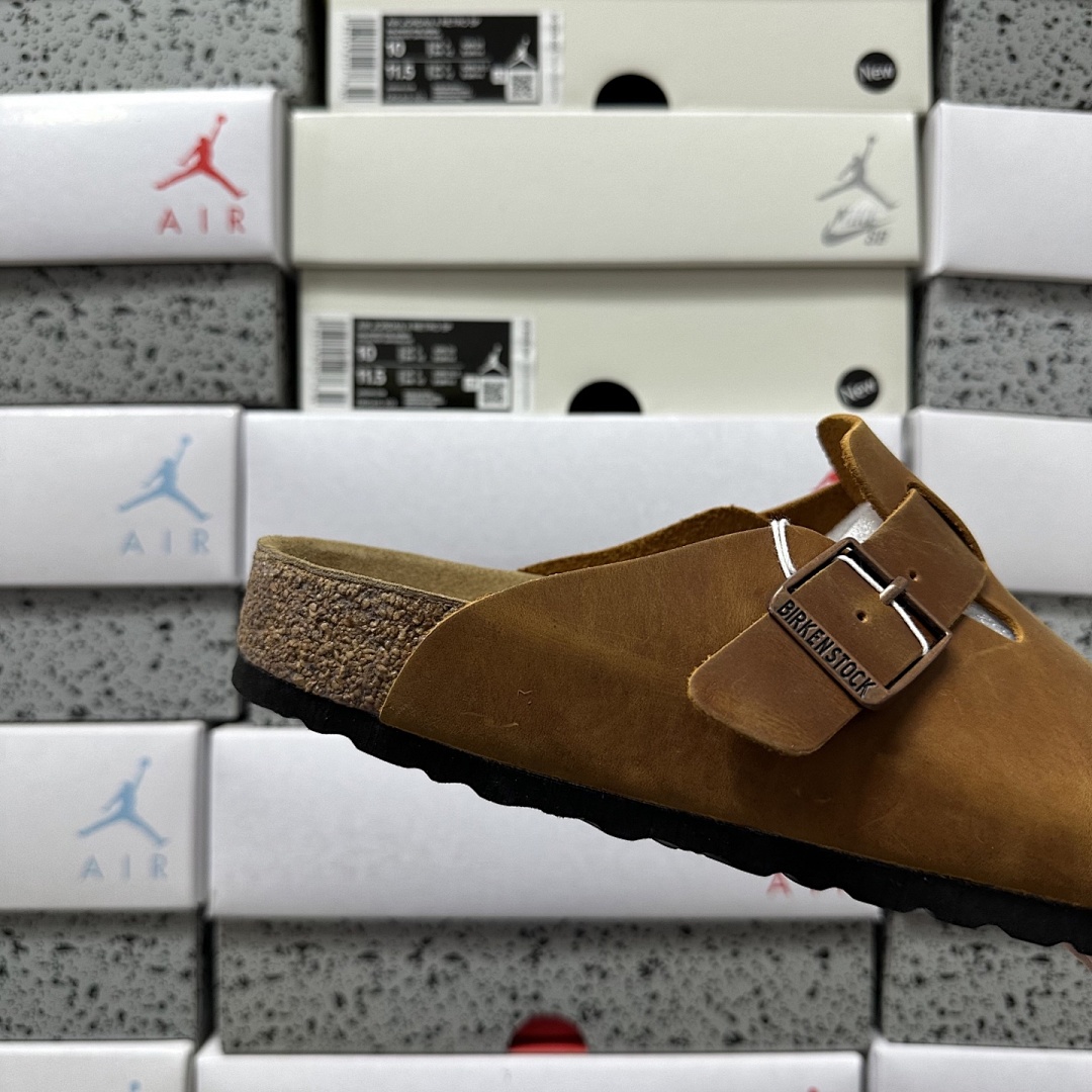 Birkenstock Birken Boston Soft Footbed Brown Leather - Image 5