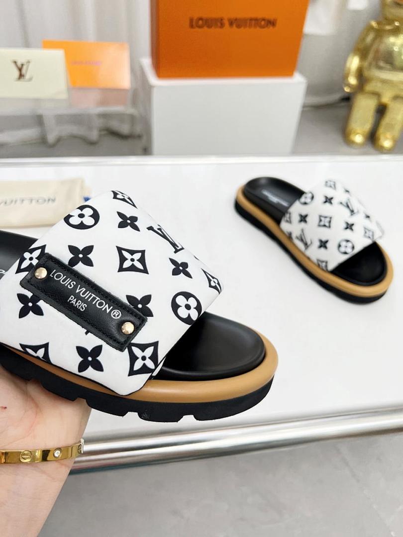 Louis Vuitton Velcro Slippers - Image 4