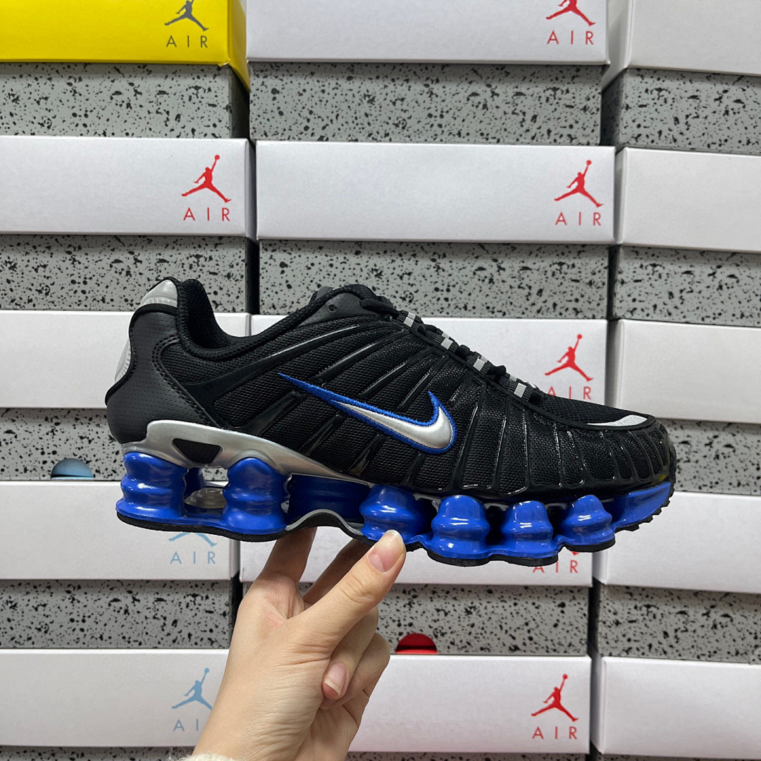 Nike Shox TL Black Racer Blue Metallic Silver CN0151-004 - Image 10