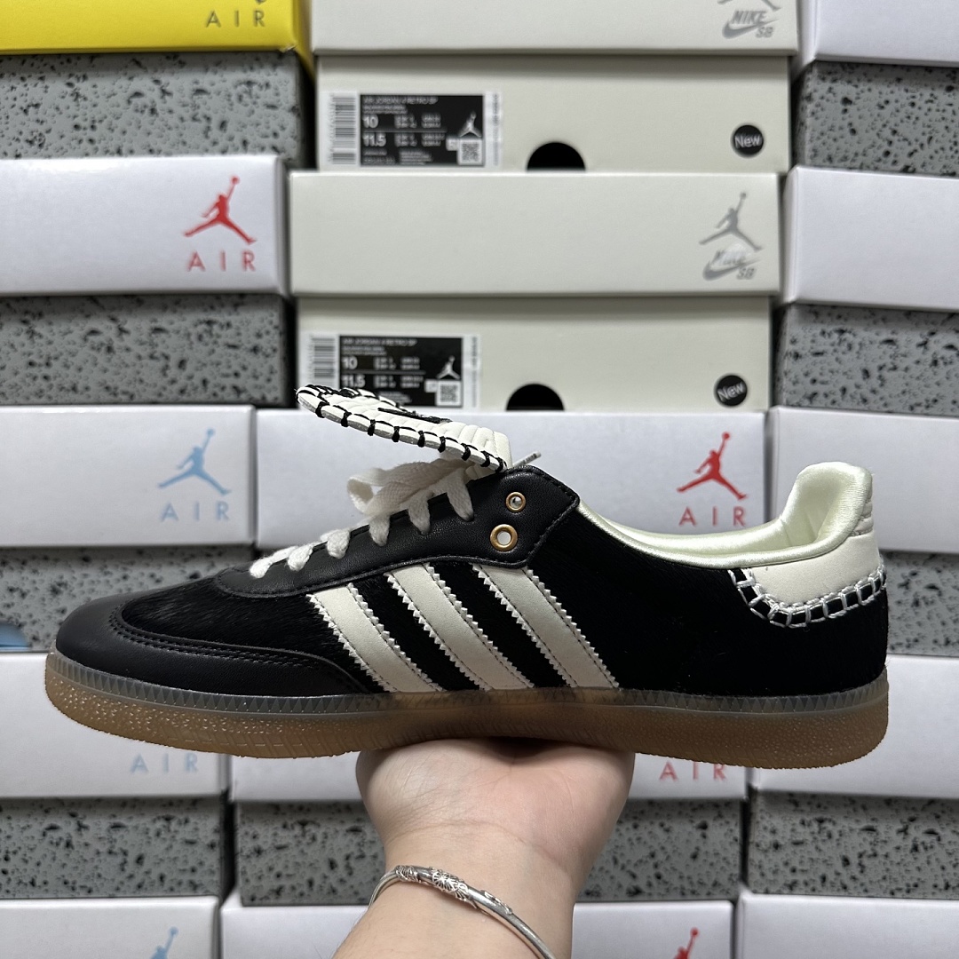 Adidas Samba Pony Tonal Wales Bonner Coer (Black) - Image 6