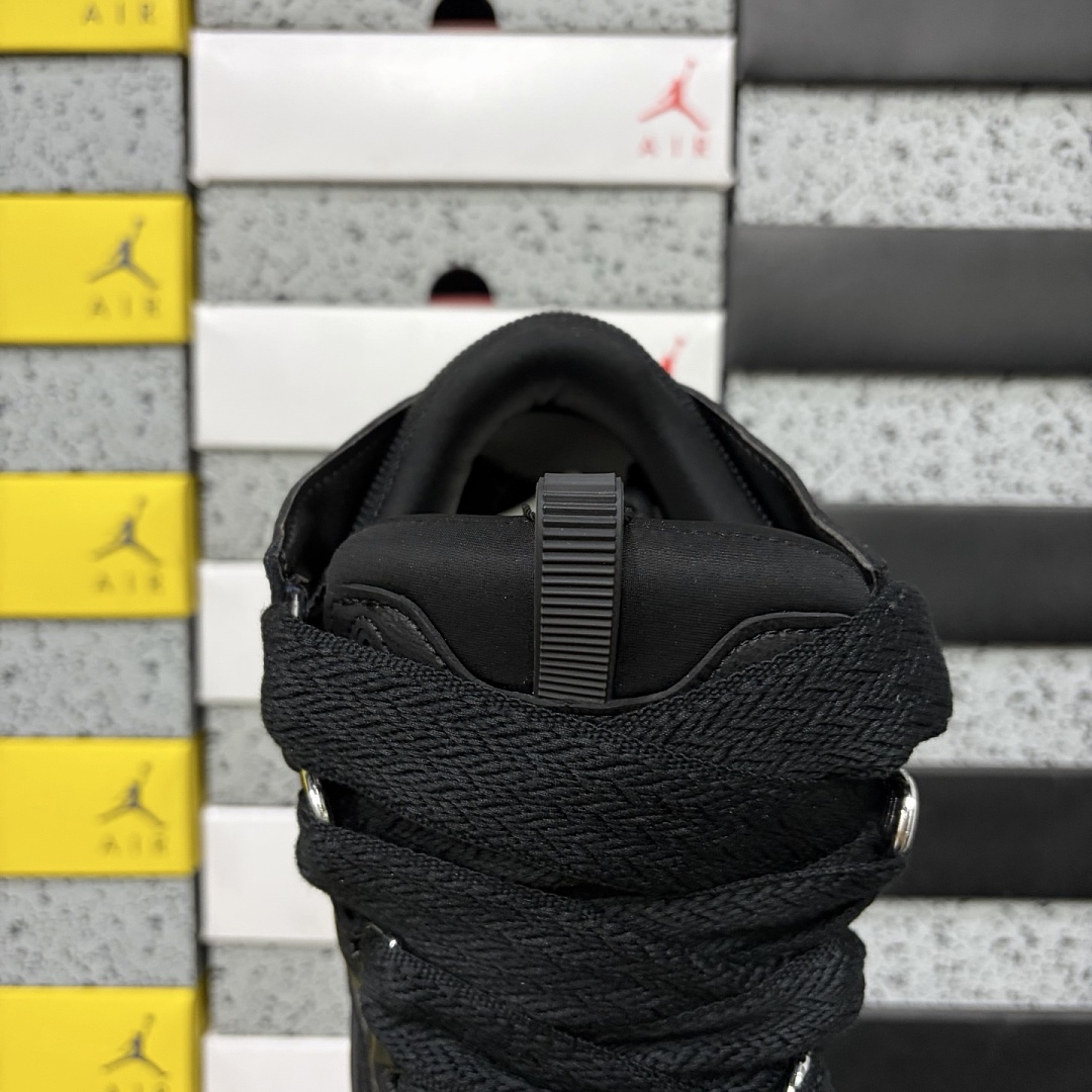 Lanvin Leather Curb Triple Black Full Suede DRAG‑P25 - Image 2