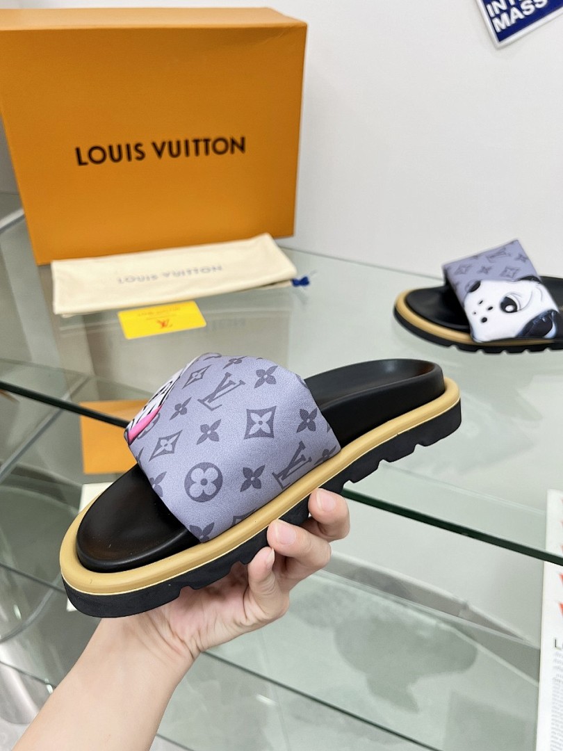 Louis Vuitton Velcro Slippers - Image 2