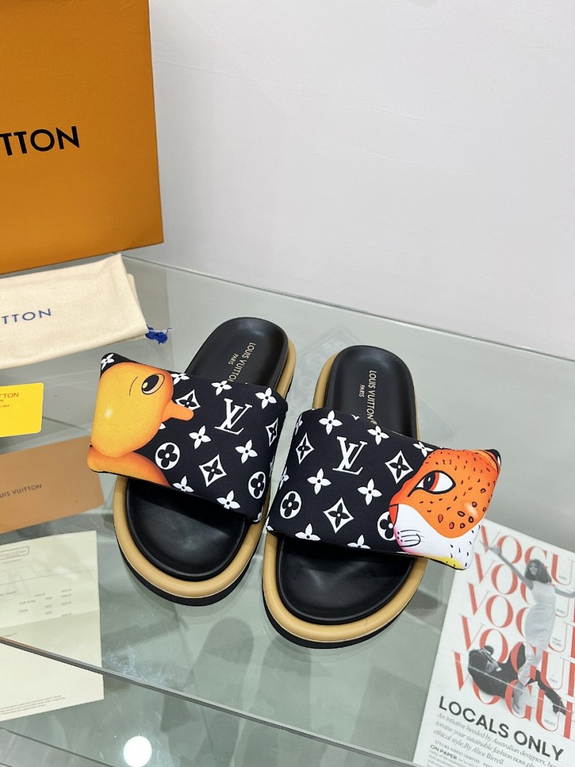 Louis Vuitton Velcro Slippers