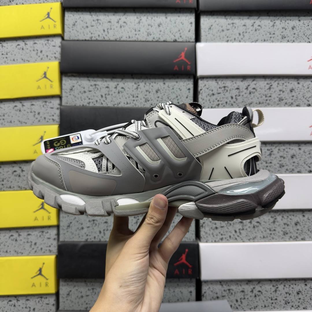 Balenciaga BLCG Track 4162 Grey Black Label - Image 7
