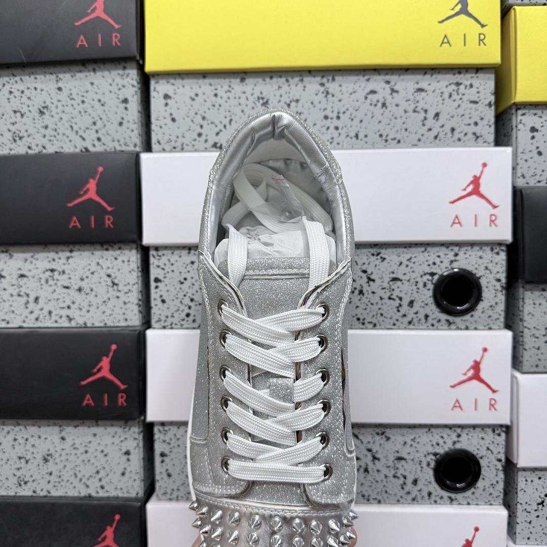 Christian Louboutin CL 3220460SV71 Silver Stud - Image 9
